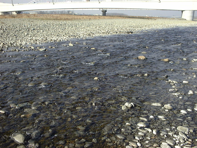 多摩川の流れ